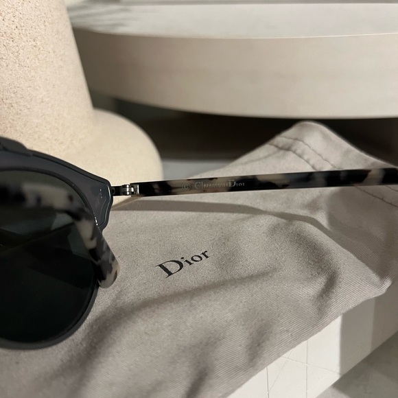 Auth Christian Dior So Real Mirrored Sunglasses Blue Tortoise